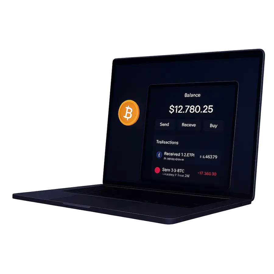 Dark Wallet cryptocurrency wallet interface showing privacy features